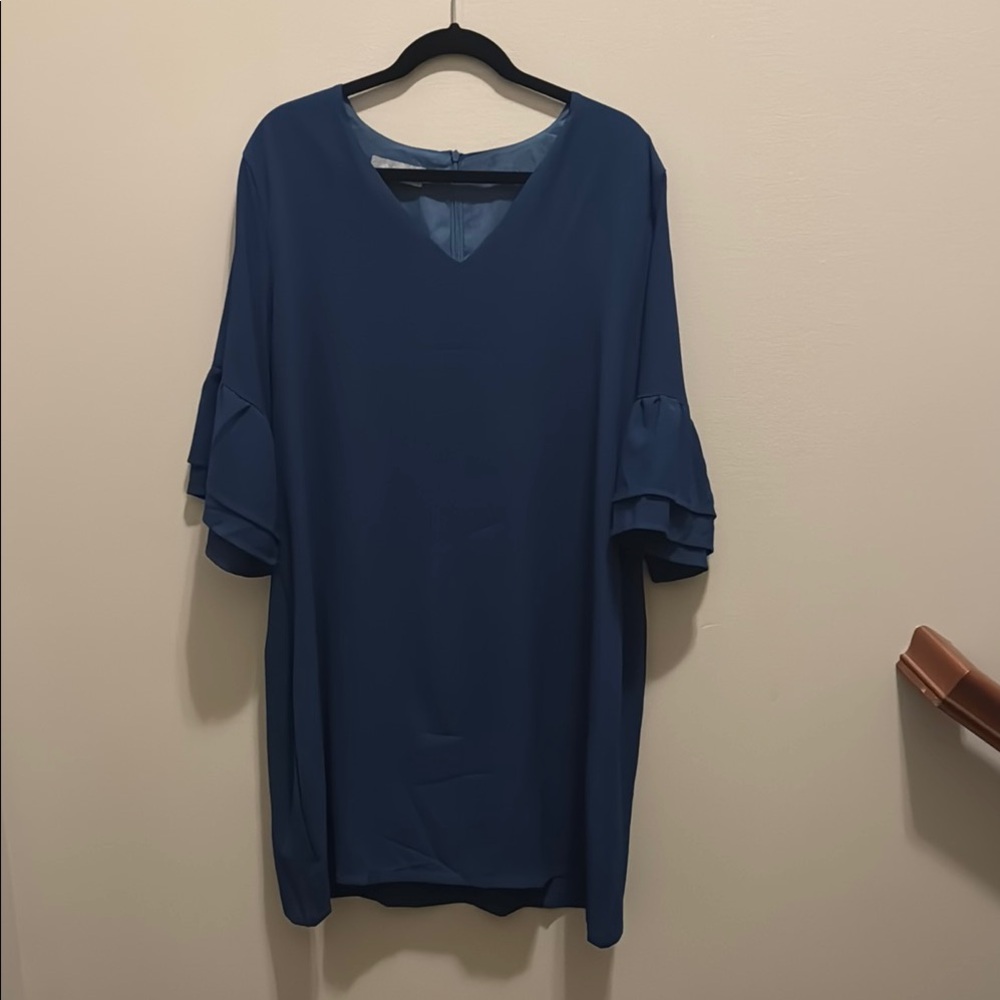 Elegant Blue Women's Dress